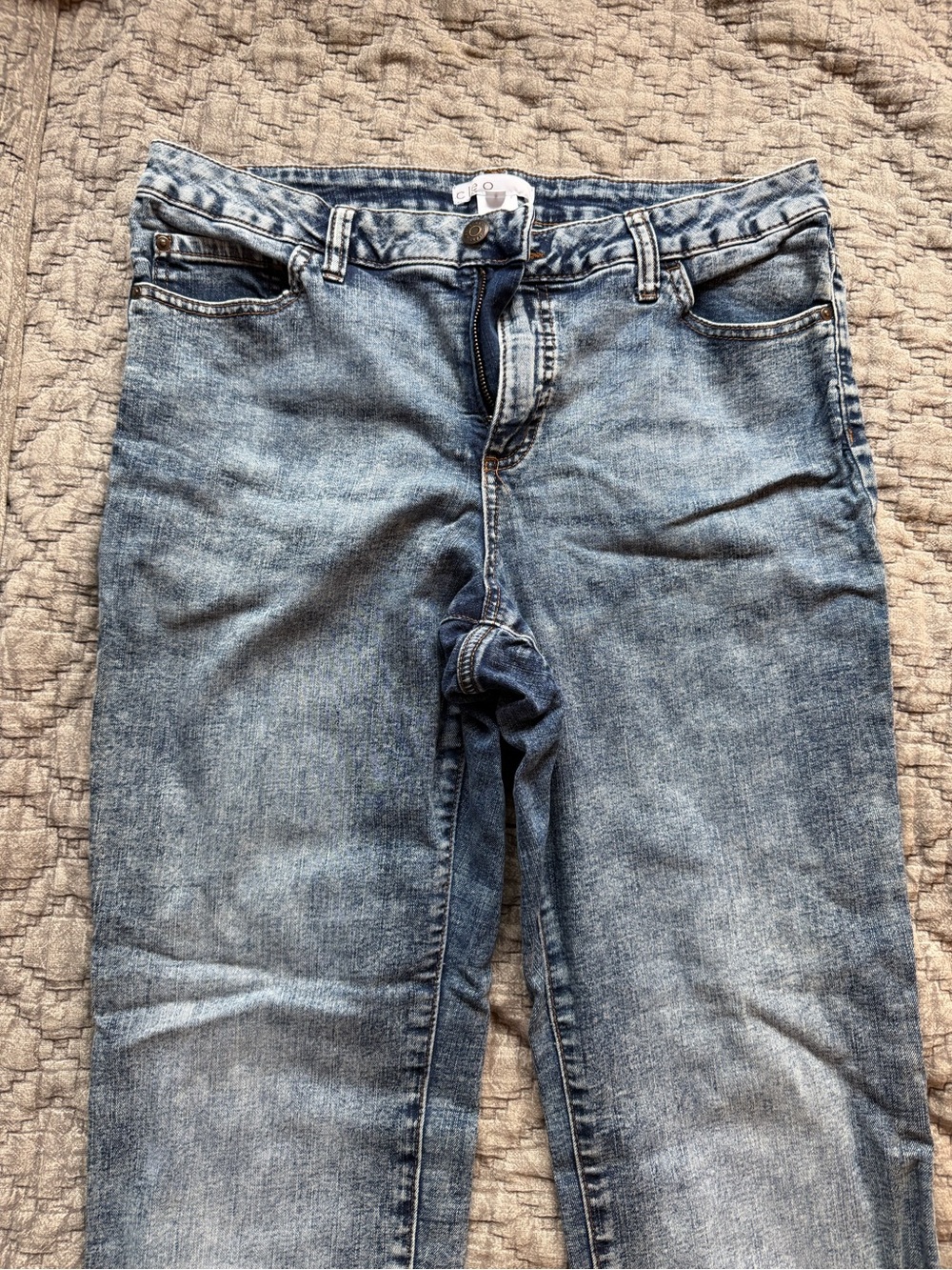 cleo Dark Blue Washed Denim Jeans